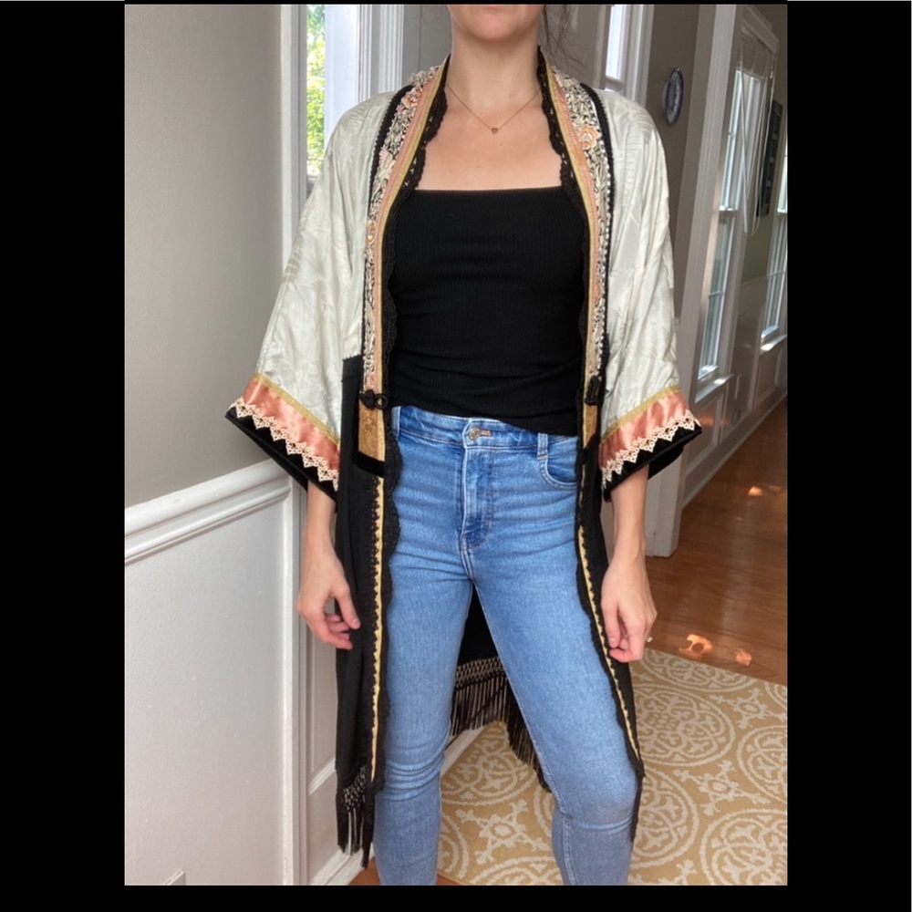 Vintage 1920s duster kimono jacket